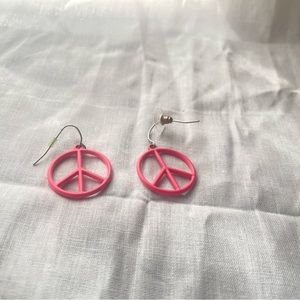 Peace sign earrings